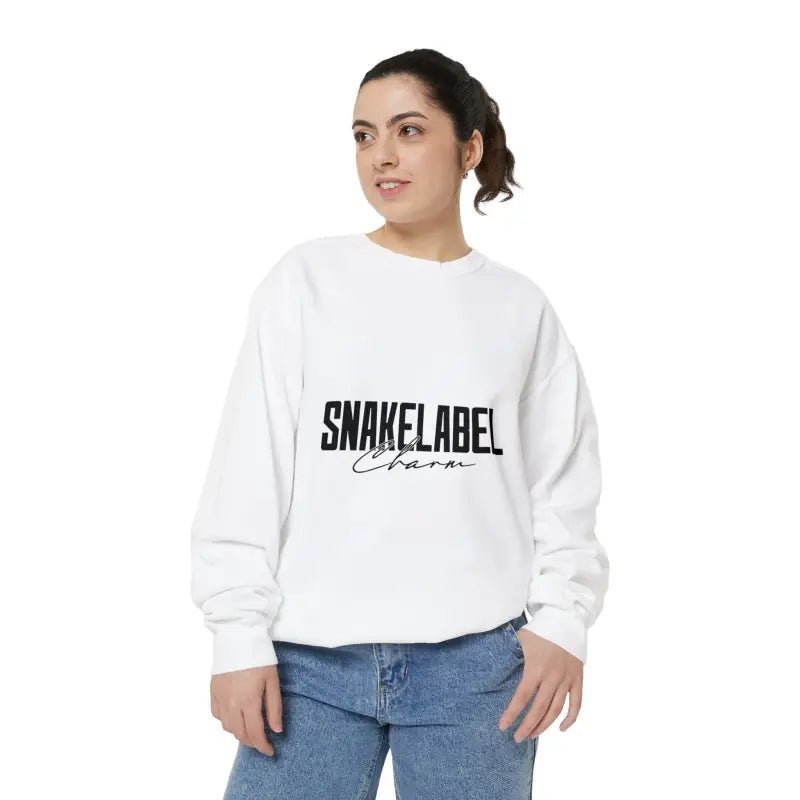 Snake Unisex Garment - Dyed snake Sweatshirt | Luxe Comfort with 80% Cotton Blend snake - label