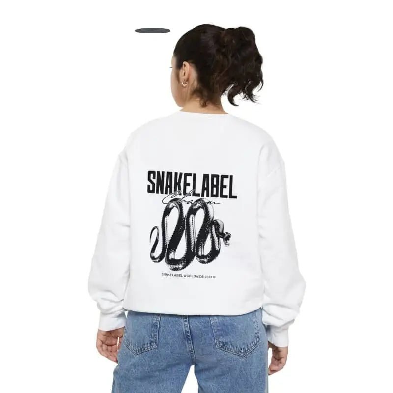 Snake Unisex Garment - Dyed snake Sweatshirt | Luxe Comfort with 80% Cotton Blend snake - label