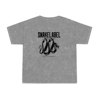 Snake Unisex Mineral Wash T-Shirt | 100% Cotton, Retro Style Tee snake - label