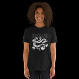 Snake Unisex T-Shirt: Premium 100% Ring - Spun Cotton Tee with Double Stitching snake - label