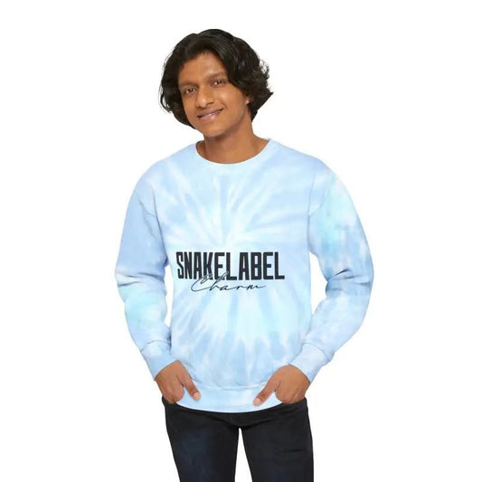 Unisex snake Tie - Dye Sweatshirt - Customizable Design, Vibrant Colors & Cozy Fit snake - label