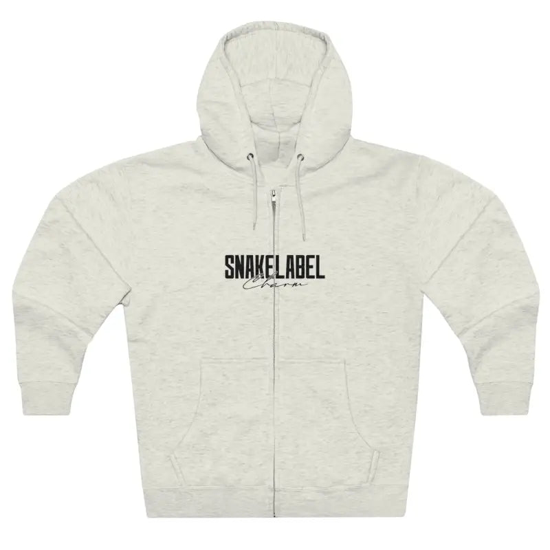 Snake Unisex Zip Hoodie: 80% Cotton, 20% Polyester, Medium - Heavy Fabric, Regular Fit snake - label