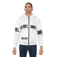 snake Unisex Zip Hoodie - L - All Over Prints