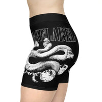 Snake Women's Biker Shorts with 1.5" Waistband & Moisture - Wicking Fabric snake - label