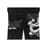 Snake Women's Biker Shorts with 1.5" Waistband & Moisture - Wicking Fabric snake - label