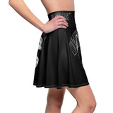 Snake Women's Skater Skirt - Cozy Polyester Blend, USA - Made snake - label