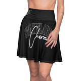 Snake Women's Skater Skirt - Cozy Polyester Blend, USA - Made snake - label