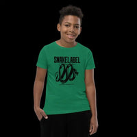 Snake Youth Short Sleeve T-Shirt with 100% Combed Cotton - Lightweight & Stylish Tee for Kids snake - label