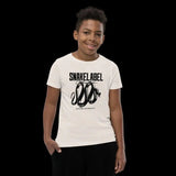 Snake Youth Short Sleeve T-Shirt with 100% Combed Cotton - Lightweight & Stylish Tee for Kids snake - label