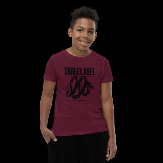 "Snake Youth T-Shirt - 100% Combed Cotton, Lightweight & Stylish Tee for Kids" snake - label