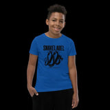 Snake Youth Short Sleeve T-Shirt with 100% Combed Cotton - Lightweight & Stylish Tee for Kids snake - label