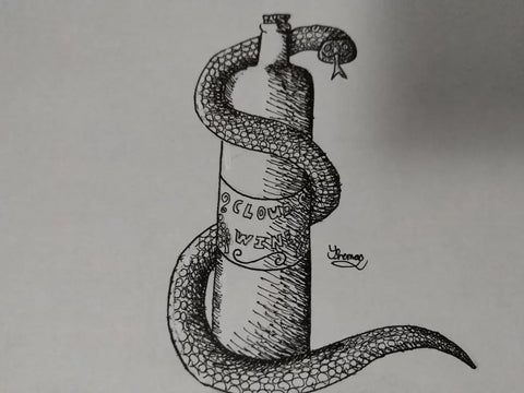 Snake wine