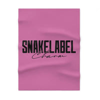 Soft Fleece Baby Blanket - 100% Polyester Softness for Snuggling Baby snake - label