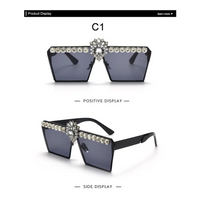 Sophisticated PC Square Sunglasses with UV40 Protection - Lightweight & Stylish - snake - label