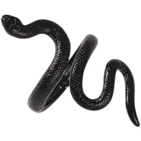 Spirit Snake Ring in Black Zinc Alloy Retro Style - Mystique & Elegance - snake - label