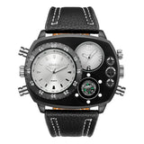 Sporty Men's Watches: Quartz Movement, Durable Glass, Comfortable Strap snake - label