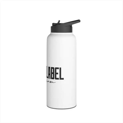 Stainless Steel Water Bottle with Standard Lid - Keeps Drinks Cold for 24 Hours snake - label