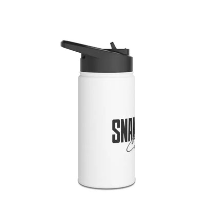 Stainless Steel Water Bottle with Standard Lid - Keeps Drinks Cold for 24 Hours snake - label