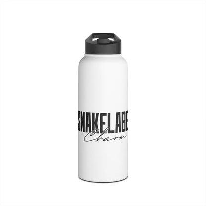 Stainless Steel Water Bottle with Standard Lid - Keeps Drinks Cold for 24 Hours snake - label