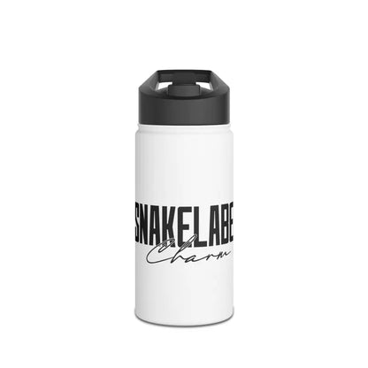 Stainless Steel Water Bottle with Standard Lid - Keeps Drinks Cold for 24 Hours snake - label