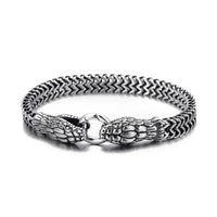 Steel Spirit Snake Bracelet - Titanium Steel Animal Zodiac Bracelet - snake - label