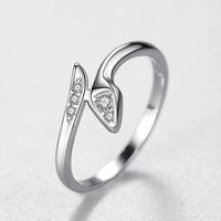 Sterling Silver Snake Ring with Micro Inlay || S925 Band - Sizes 5 - 9 - snake - label