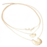 Stunning 4 - Layer Alloy Multi - Layer Necklace with Elegant Electroplating snake - label