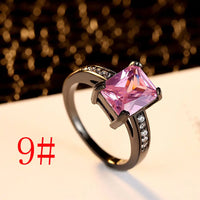 Stylish Geometric Zircon Ring Ladies - High - Quality Copper & Electroplated Finish - snake - label