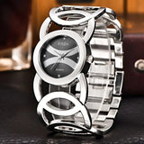 Stylish Stainless Steel Bracelet with 24 - Hour Instructions and Adjustable Closure snake - label