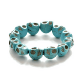 SYNTHETIC TURQUOISE BRACELET: Unisex Zodiac Design in 5 Colours snake - label