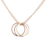 Three Circles Alloy Snake Pendant with Electroplated Finish snake - label