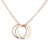 Three Circles Alloy Snake Pendant with Electroplated Finish - snake - label