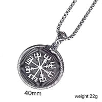 Titanium Steel Medal Necklace - Steel color - bracelets