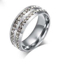 Titanium Steel Ring with Electroplated 8MM Wide Band - Premium & Lightweight, 4 Color Options snake - label