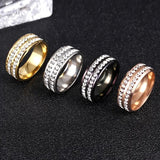 Titanium Steel Ring with Electroplated 8MM Wide Band - Premium & Lightweight, 4 Color Options snake - label