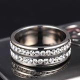 Titanium Steel Ring with Electroplated 8MM Wide Band - Premium & Lightweight, 4 Color Options snake - label