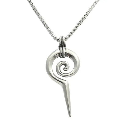 Titanium Steel Snake Pendant for Men | Geometric Design, Retro Style snake - label