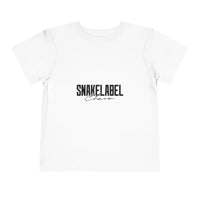 Toddler Short Sleeve Tee: 100% Cotton Lightweight Comfort snake - label