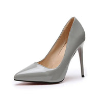 Toe Shape Heels - Trendy Leather Splicing Pointed Toe Pumps snake - label