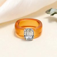 Tortoiseshell Diamond Ring: Korean - Inspired Geometric Elegance snake - label