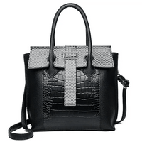 Tote Bag Snake Women's Bag: Stylish PU Crocodile Handbag snake - label