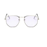 Transparent Ocean Sunglasses UV400 Retro Metal Frame snake - label