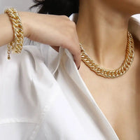 Trend Necklace Bracelet with Adjustable Chain - Unisex Elegance & Sophisticated Design snake - label