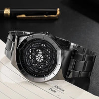 Trendy Personality Watches: Stylish Timepieces with World Time Display snake - label