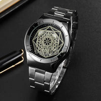 Trendy Personality Watches: Stylish Timepieces with World Time Display snake - label