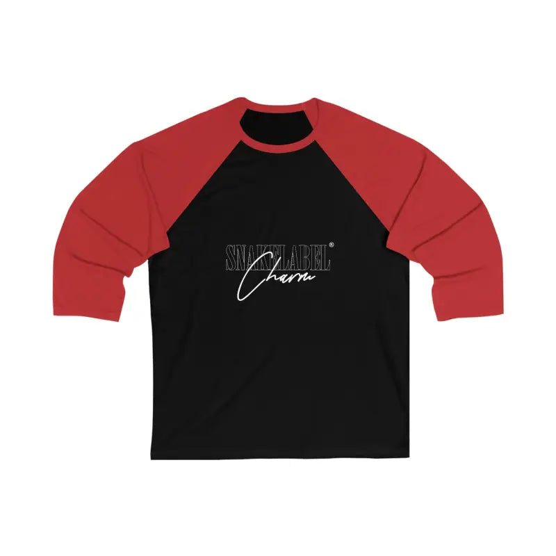 UNISEX 3/4 Sleeve Baseball snake Tee | Lightweight Modern Fit Shirt snake - label