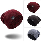 Unisex Fashionable Knitted Beanie with Adjustable Sizes & Warm Acrylic Fabric snake - label