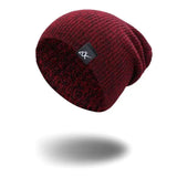 Unisex Fashionable Knitted Beanie with Adjustable Sizes & Warm Acrylic Fabric snake - label