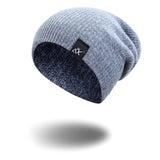 Unisex Fashionable Knitted Beanie with Adjustable Sizes & Warm Acrylic Fabric snake - label