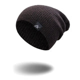 Unisex Fashionable Knitted Beanie with Adjustable Sizes & Warm Acrylic Fabric snake - label